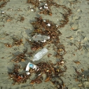 Plastic Trash, Sand, Beach